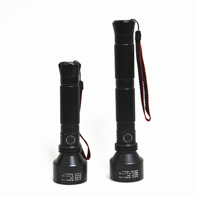 Super Bright 919-2 Model IP65 Solar Aluminum LED Long Style 26650 Industrial Explosion Proof Rechargeable Flashlight 1500 Lumens