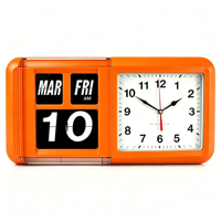 Horloge calendrier rectangulaire à affichage à feuilles mobiles