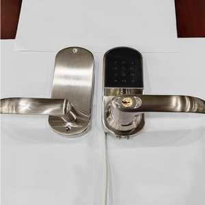 Oem phong cách mới Kẽm hợp kim mật khẩu khóa cửa thông minh, hỗ trợ phím, mật khẩu, và chìa khóa mở khóa, hiện đại thông minh cửa xử lý khóa - Product Image 5