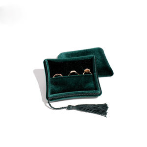 Nuevo Estilo, Caja de Joyería de Terciopelo con Logotipo Personalizado, Mini Caja de Almacenamiento de Joyería para Viajes, para Pulseras y Collares - Product Image 2