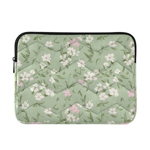 New Arrival Custom Green and Purple Checked Plain Print <b>Computer</b> Messenger Laptop <b>Accessories</b> Grid Protective Case Laptop Sleeve - Product Image 1