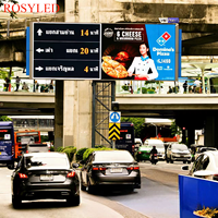 Écran d'affichage LED pour panneau publicitaire RosyLED, extérieur, étanche, P3, pleine couleur, 16 bits, module LED SMD1415, avec système de contrôle Novastar