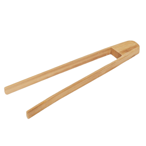 Wholesale Eco-Friendly Biodegradable Bamboo Serving <strong>Mini</strong> BBQ Barbecue <strong>Tong</strong> Disposable Utensils - Product Image 2