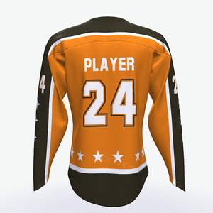 2025 nouveaux maillots de Hockey brodés en sergé personnalisés OEM équipe Sublimation uniforme de Hockey maillot de Hockey de redressement rapide - Product Image 4