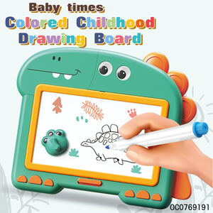 Plastik çift taraflı manyetik çizim kurulu masa erken eğitim oyuncaklar kalemler ile - Product Image 2