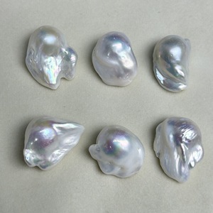 Perlas de Agua Dulce Naturales Barrocas de 13-15 mm, Zhuji, con Fuerte Brillo, Coloridas, en Forma de Cola de Pez, Perlas Blancas Sueltas - Product Image 1
