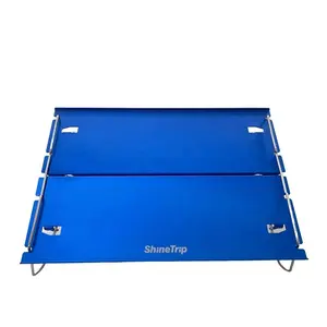 Fábrica personalizada Camping mesa plegable portátil al aire libre/aleación de aluminio Picnic Camping mesa plegable