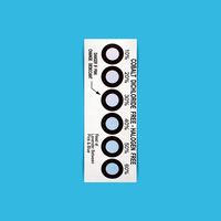 Autocollant de test d'humidité en papier adhésif pour carte d'indicateur d'humidité réversible sans cobalt