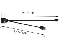 Venta al por mayor USB A macho a IR repetidor Kit Cable oculto Control remoto por infrarrojos Cable extensor con emisor receptor de señal