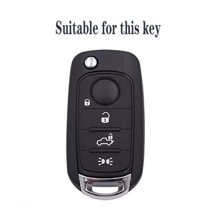 Housse de protection en silicone pour clé <span class=keywords><strong>Fiat</strong></span> Cronos Egea 500X Toro <span class=keywords><strong>Tipo</strong></span>, <span class=keywords><strong>Dodge</strong></span> <span class=keywords><strong>Neon</strong></span>, porte-clés sans clé - Product Image 6