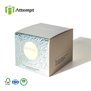 Boîte d'emballage de luxe personnalisée avec logo argenté en relief, boîtes en papier à motif 3D pour crème CC <span class=keywords><strong>et</strong></span> <span class=keywords><strong>maquillage</strong></span> - Product Image 1