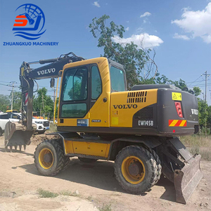 Excavadoras de ruedas Volvo EW145B usadas de 14 toneladas, de bajo consumo y construcción robusta. Excavadora original de segunda mano Volvo EW145. - Product Image 3