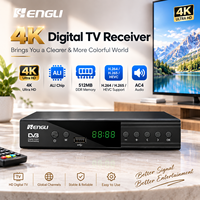 Récepteur TV TDT HD Quad Core 4K H.264/H.265 Hevc DVB-T2 avec modulateur DVB T2 Stb
