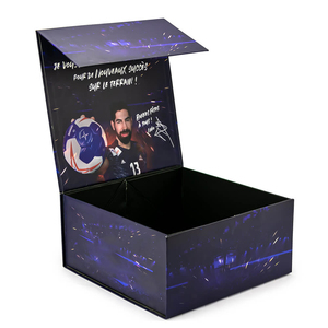 Caja de cartón plegable magnética para fútbol, logotipo personalizado de lujo, panini, baloncesto, pasatiempo - Product Image 4