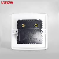 Interruptor de pared de diseño sencillo con clasificación IP21, control de velocidad de ventilador de baquelita, 5 velocidades, fácil instalación, tipo 86 para asistente, ¡gran oferta de fábrica!