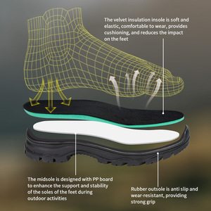 Fábrica Hanagal, OBM, ODM, Venta al por Mayor Personalizada, Zapatos de Senderismo Impermeables <span class=keywords><strong>para</strong></span> Hombre, <span class=keywords><strong>Botas</strong></span> de Exterior <span class=keywords><strong>para</strong></span> Hombre y <span class=keywords><strong>Mujer</strong></span> - Product Image 6