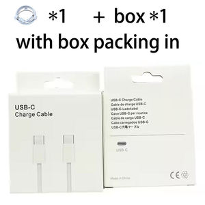 Hot bán 1m 2M nylon bện cáp USB 60 Wát Max Loại C để Loại C nhanh chóng sạc Lá che chắn với hộp màu trắng gói - Product Image 6