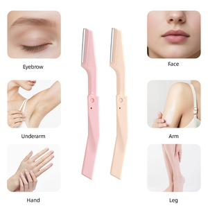 Juego de 3 Rasuradoras de Cejas, Herramienta de <span class=keywords><strong>Dermaplaning</strong></span>, Diseño Plegable, Material de Acero Inoxidable, Uso en Maquillaje, Mango Cómodo, Personalizable UUYP - Product Image 6