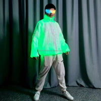 Veste en cuir artificiel LED universelle RICHSHINING, vêtements de mode, tenue de performance pour le Nouvel An chinois avec batterie rechargeable