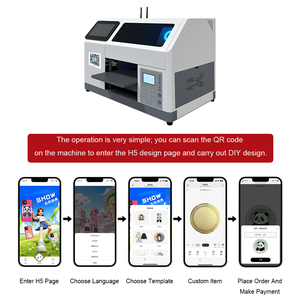 <span class=keywords><strong>Impresora</strong></span> UV Plana A5 con Conexión WiFi Inalámbrica y Pantalla Táctil para Impresión de Carcasas de Teléfono Personalizadas - Product Image 4