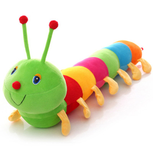 Colorido largo <span class=keywords><strong>gusano</strong></span> de <span class=keywords><strong>peluche</strong></span> muñeco de <span class=keywords><strong>peluche</strong></span> juguetes suave <span class=keywords><strong>gusano</strong></span> cojín regalo para cumpleaños niños - Product Image 1