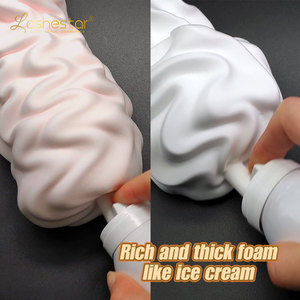 Sữa rửa mi dạng kem đánh bông nhãn hiệu riêng 100ml màu trắng/hồng, tùy chỉnh, bán buôn - Product Image 2