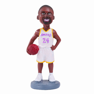 Figurine d'action personnalisée Bobble Head en PVC pour joueur de basket-ball Kobe Ornements de voiture 3D Bobblehead Jouets Poupée - Product Image 3