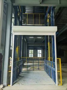 Tùy chỉnh nhỏ thang máy thủy lực 2 tấn hướng dẫn đường sắt thủy lực vận chuyển hàng hóa thang máy cho các nhà máy giá cả phải chăng kho thang máy thủy lực - Product Image 6