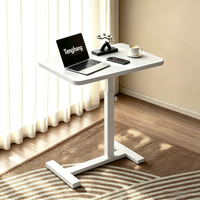 Table de chevet réglable en hauteur Tenghang avec rotation à 360° °   Bureau d'ordinateur portable rotatif et mobile pour la maison, pliable pour l'étude et l'écriture à domicile ou au bureau