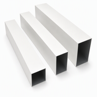 Panneau ondulé en aluminium, tube carré en aluminium, grille en aluminium, forme personnalisée, ignifuge, moderne, minimaliste, décoratif en aluminium