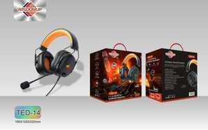 Cuffie da gioco Westonip Ted 14 Over-Ear con struttura in plastica e metallo per uso eSports - Product Image 3