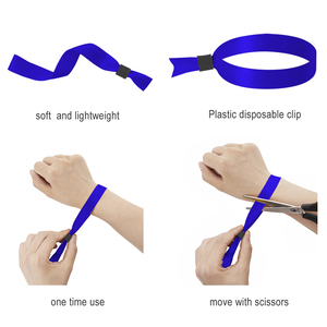 <span class=keywords><strong>Bracelet</strong></span> personnalisé à thème Amour, imprimé en tissu, pour promotion, avec <span class=keywords><strong>fermeture</strong></span> à bouton coulissant en plastique unidirectionnel - Product Image 3