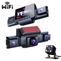 Caméra embarquée 4 canaux 1080P pour voiture, vision 360°, Wi-Fi, avec vision nocturne, pour enregistreur de conduite de taxi et DASHCAM