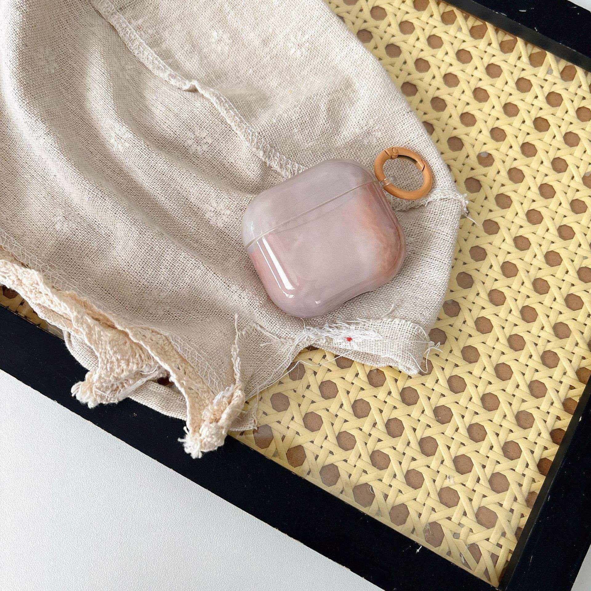 สีชมพูเงินลายหินอ่อนสไตล์