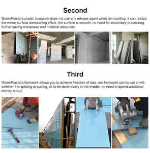 Encofrado de Construcción Reutilizable de PVC Blanco de Alta Resistencia con Diseño Moderno Personalizado OEM, Garantía de 5 Años y 100 Veces Más Duradero - Product Image 4