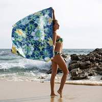 Double Sided Printed Microfiber Summer Beach Towel Quick Dry Highly Absorbent Suede Sand Free Pool Towels for Swimming