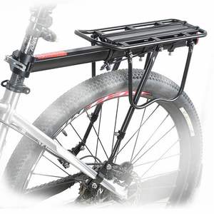 Portaequipajes Trasero Ajustable de Aleación de Aluminio para <span class=keywords><strong>Bicicleta</strong></span>, 50 kg de Capacidad, Recubrimiento en Polvo, Fácil Instalación para Bicicletas de 22-27 Pulgadas - Product Image 1