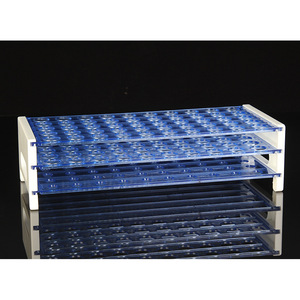 Langjian Test <b>Tube</b> Rack 50 Hole 13mm 16mm 18mm Detachable Modular Laboratory Use - Product Image 4
