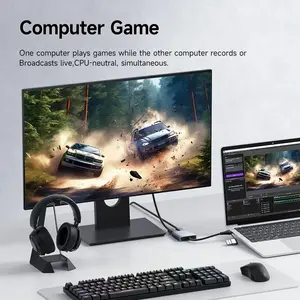 <span class=keywords><strong>Tarjeta</strong></span> de Captura de Video Hagibis, Compatible con HDMI a USB A/C, <span class=keywords><strong>Tarjeta</strong></span> de Grabación 1080P con Salida en Bucle 4K para Transmisión en Vivo en Switch, Xbox, <span class=keywords><strong>PS4</strong></span>/<span class=keywords><strong>5</strong></span> - Product Image 4