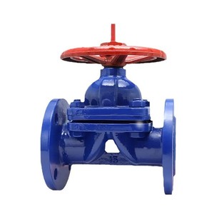 EG41F46 Ball Mill Cast <b>Iron</b> Flanged Diaphragm Valve With Fluorine Lining For Acid Media Manual Operation - Product Image 1