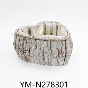 Cesta de Almacenamiento con Diseño de Madera Tallada a Mano, Económica, para Macetas - Product Image 5