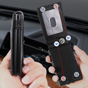Boîte de rangement portable pour cartes RFID en aluminium, doublée de tissu PU, antivol, étui pour cartes en métal, boîte de protection RFID pour cartes, cadeau pour <span class=keywords><strong>homme</strong></span> - Product Image 5