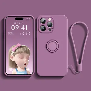 <span class=keywords><strong>Coque</strong></span> de téléphone en <span class=keywords><strong>silicone</strong></span> souple magnétique pour <span class=keywords><strong>iPhone</strong></span> 16 15 14 13 12 11 17 Pro Max XS XR Plus <span class=keywords><strong>SE</strong></span> <span class=keywords><strong>2022</strong></span>, avec support d'anneau intégré - Product Image 6
