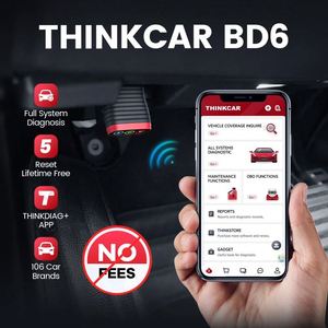 Thinkcar BD6 OBD2 máy quét đầy đủ hệ thống công cụ Chẩn đoán 5 thiết lập lại đời miễn phí không dây xe đọc mã cho Android iPhone - Product Image 2