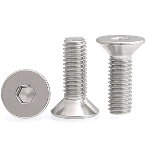 Vis à tête fraisée creuse à six pans creux en acier inoxydable A2-70 SS 304, classe 8.8, métrique, zinguée - Product Image 6