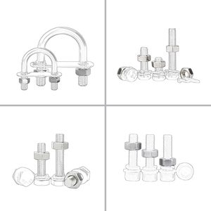 Tuerca hexagonal DIN934, acero bajo en carbono por galvanización de color, tuerca hexagonal métrica de rosca gruesa de acero al carbono de grado 4,8 ISO 4032 - Product Image 4