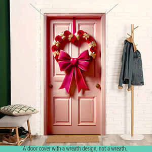 Bannière de <span class=keywords><strong>porte</strong></span> personnalisable pour la Saint-Valentin, motif ballons d'amour rouges, pour la maison, les fêtes, les célébrations et les mariages - Product Image 4