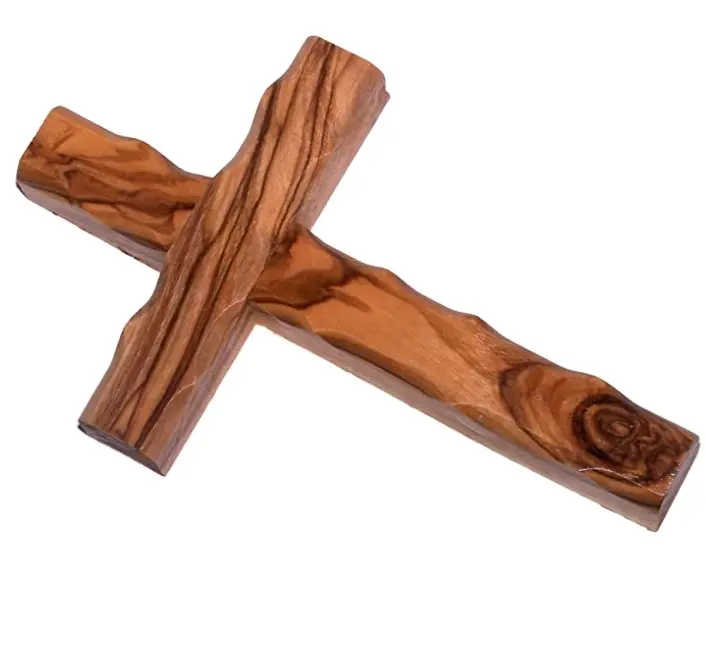 Cristiani artigianato in legno mercato di terra santa oliva 8 pollici croce di legno personalizzata all'ingrosso