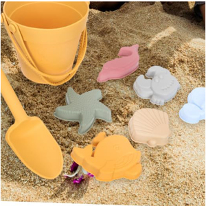 Ensemble de jouets de plage en silicone écologiques pour enfants, seau de plage et jouets de sable pour bébés, vente en gros - Product Image 4