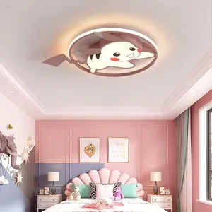Cartoon <span class=keywords><strong>Pikachu</strong></span> plafoniera Led 39w a tre colori in continua oscuramento camera da letto studio scuola materna protezione occhi luce del soffitto - Product Image 4